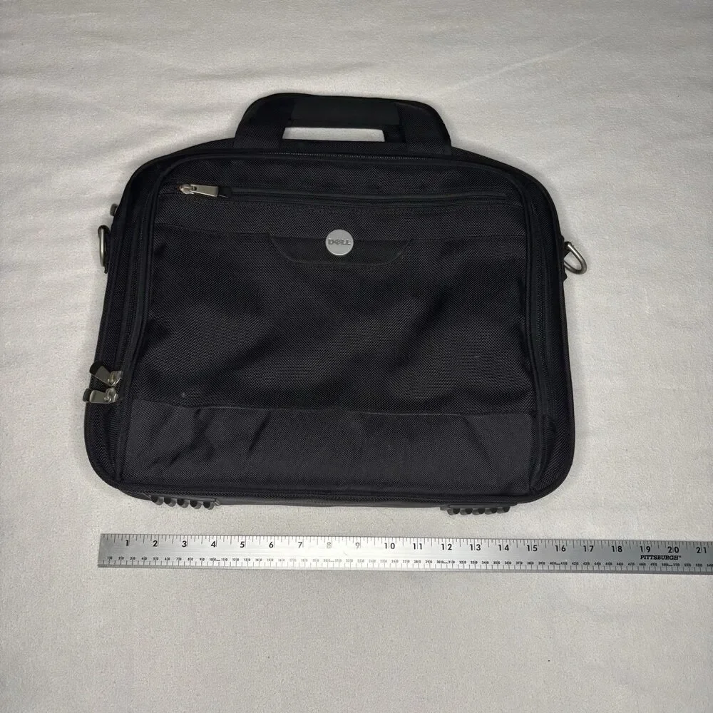Dell Laptop Briefcase Bag Unisex XL Black Ballistic Nylon Travel Business